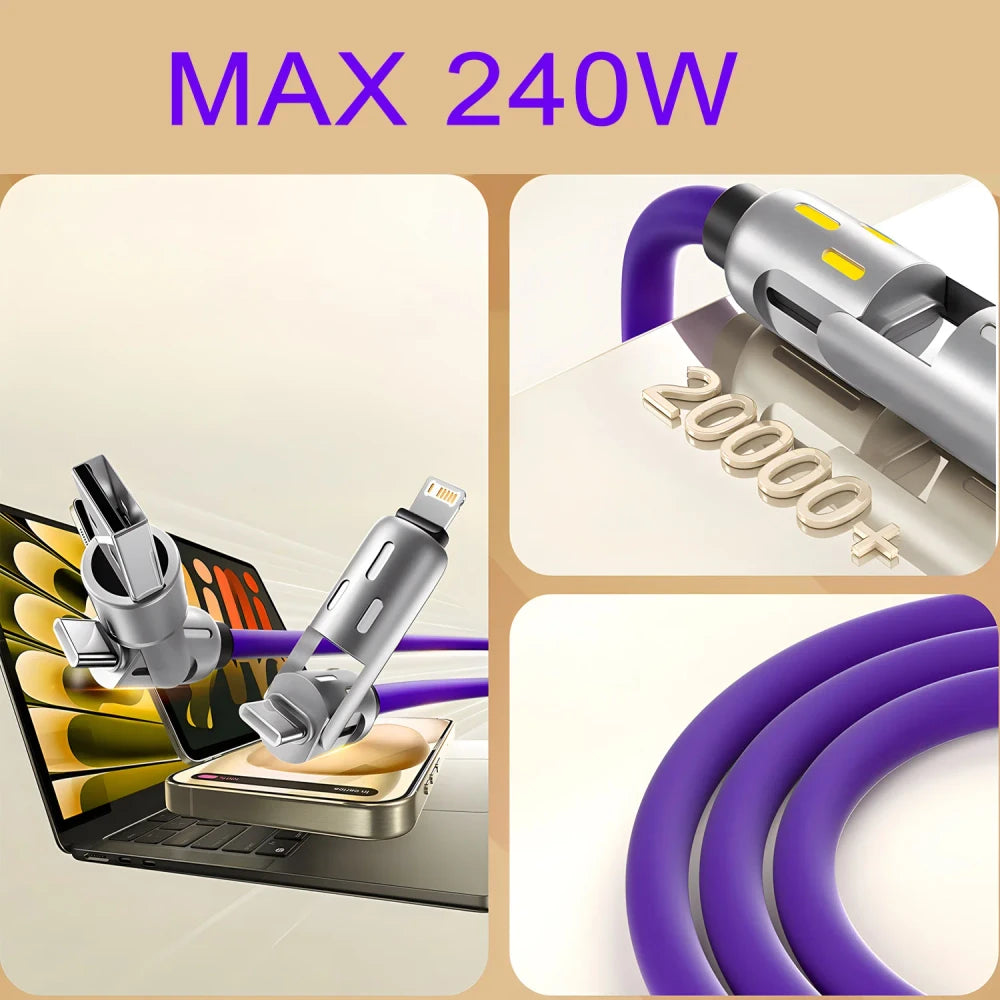 Four in One Fast Charging Cable
